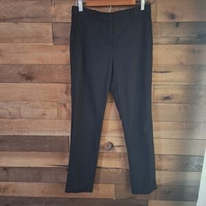 Thoery Women Virgin Wool Blend Slim Black Dress Pants Sz 6